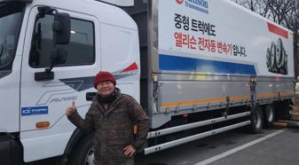 Cho Haeng-gyu, a cargo truck driver in Gimpo, Gyeonggi-do, has driven his Pavise 280 horsepower truck equipped with Allison Automatics for 150,000 kilometers since March 2022.