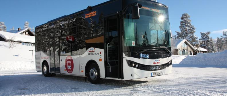 Sälen Buss  new Isuzu NovoCiti Life buses with Allison transmissions Sweden SkiStar