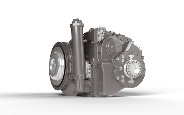 A product render of the X1100 transmission.