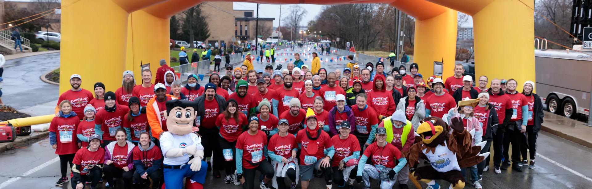 Allison Team runs the Drumstick Dash on Thanksgiving 2022.