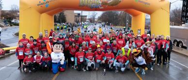 Allison Team runs the Drumstick Dash on Thanksgiving 2022.