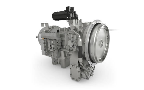 A product render of the Allison 9000 Series transmission.