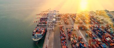 container,container ship in import export and business logistic,By crane,Trade Port , Shipping,cargo to harbor.Aerial view,Water transport,International,Shell Marine,transportation,logistic,trade,port