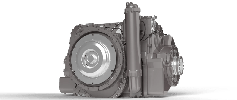 A product render of the X1100 transmission.