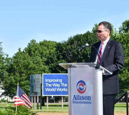 Dave Graziosi speaking at the Innovation Center groundbreaking ceremony in 2019.