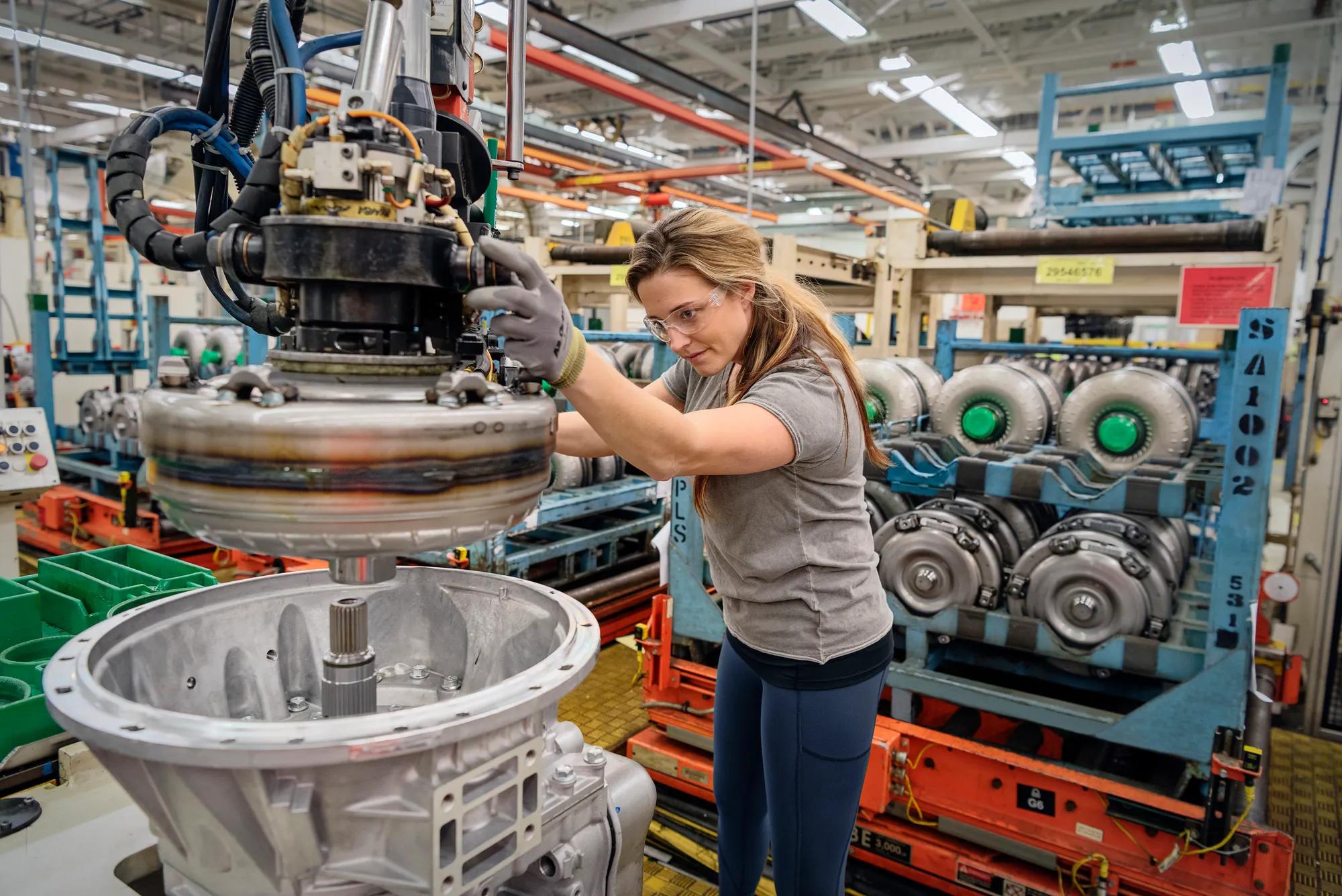 Sonya working on a unit