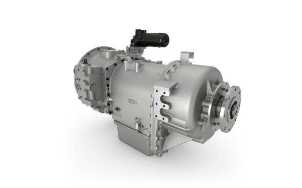 A product render of the Allison 9000 Series transmission.