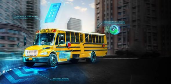 school bus augmented