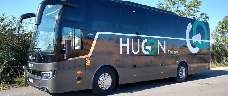 Hugon Tourisme has just acquired one of the first Van Hool new T range coaches in France, a T11 Acron powered by a 410 horsepower MX11 litre engine and equipped with the Allison T450R transmission.